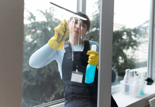 Nettoyage de vitres intérieures et extérieures à Cornille